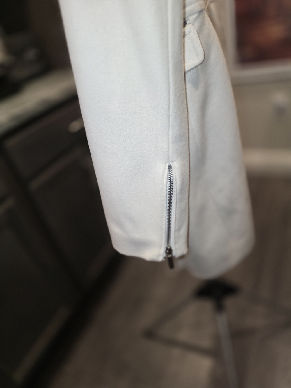 Laundry By Shelli Segal Cream Tailored Single-Breasted Blazer Coat - Picture 5 of 13